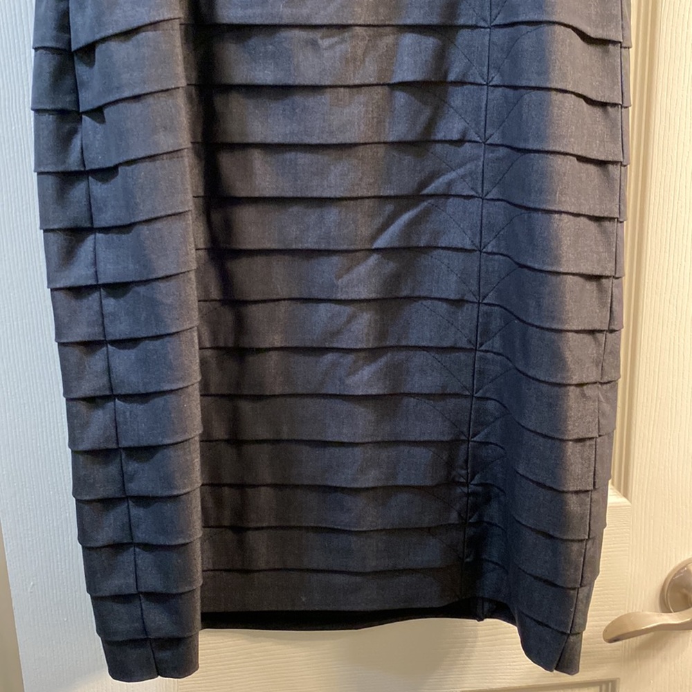 Ellen Tracy dark gray paneled dress - Picture 7 of 9